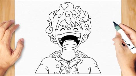 alak drawing easy|How To Draw LUFFY GEAR 5 .